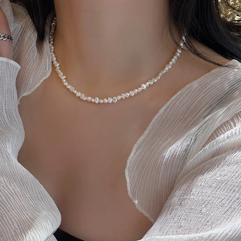 Pearl Trim Chain - Colares de Pérolas Barrocas de Água
