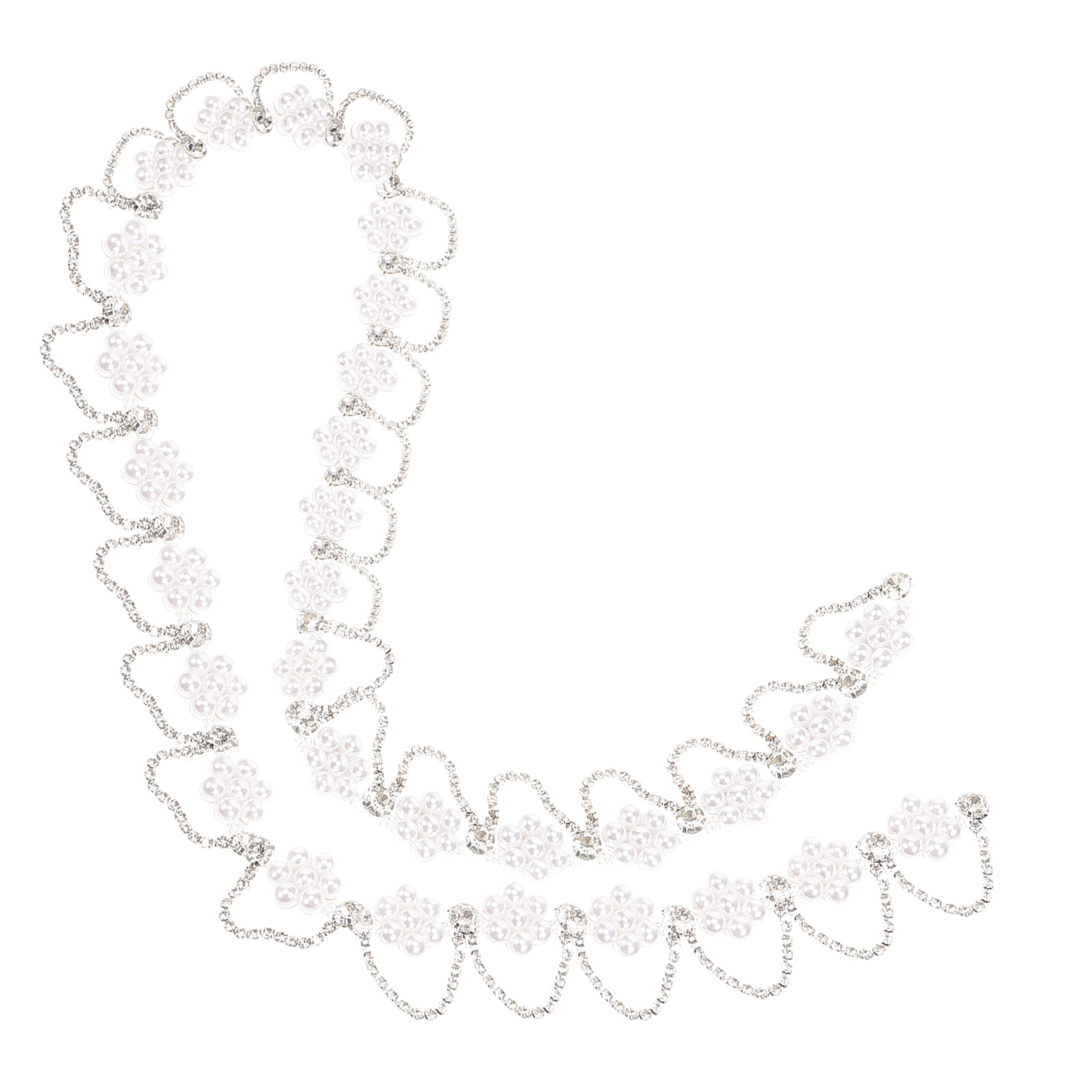 Pearl Trim Chain - Fita Decorativa Premium com Pérolas e