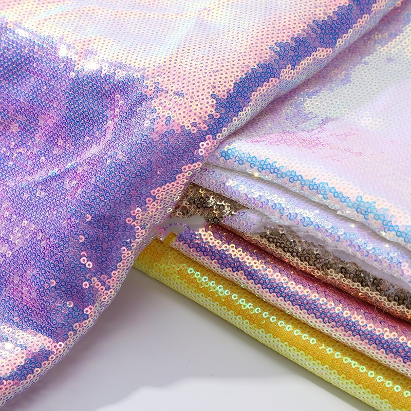 Sequin Fabric Panel - Tecido denso com lantejoulas e glitter