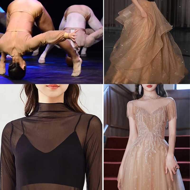 Tecido de malha de alta elasti - Crystal Mesh Fabric avaliação e preço