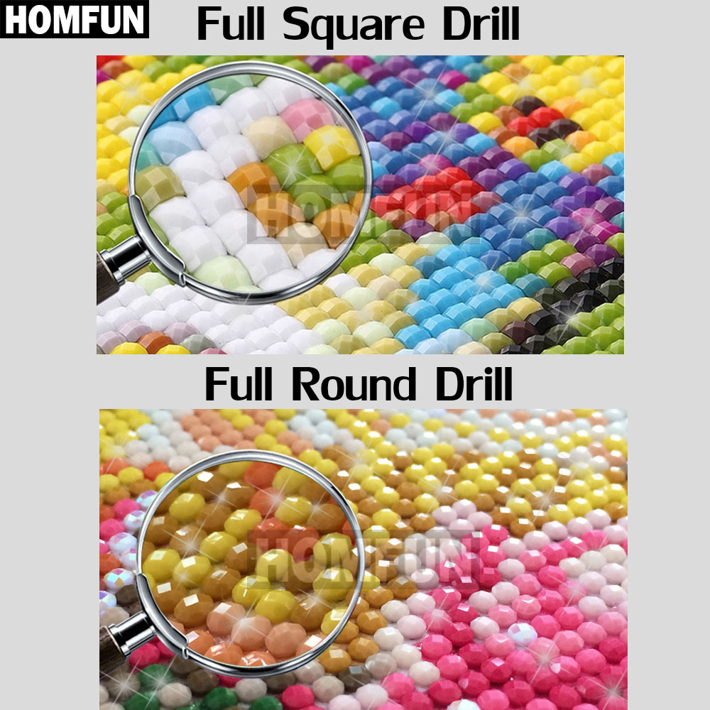 Homfun ab 5d diy pintura diama - Craft Embellishment Storage avaliação e preço
