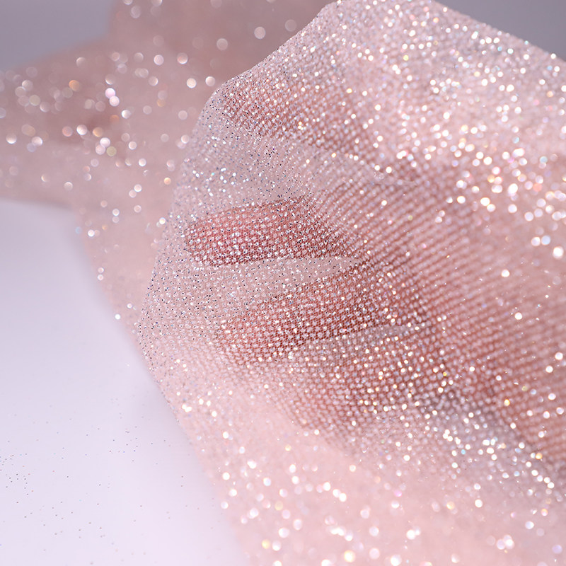 Tecido de Tule Brilhante com G - Crystal Mesh Fabric avaliação e preço