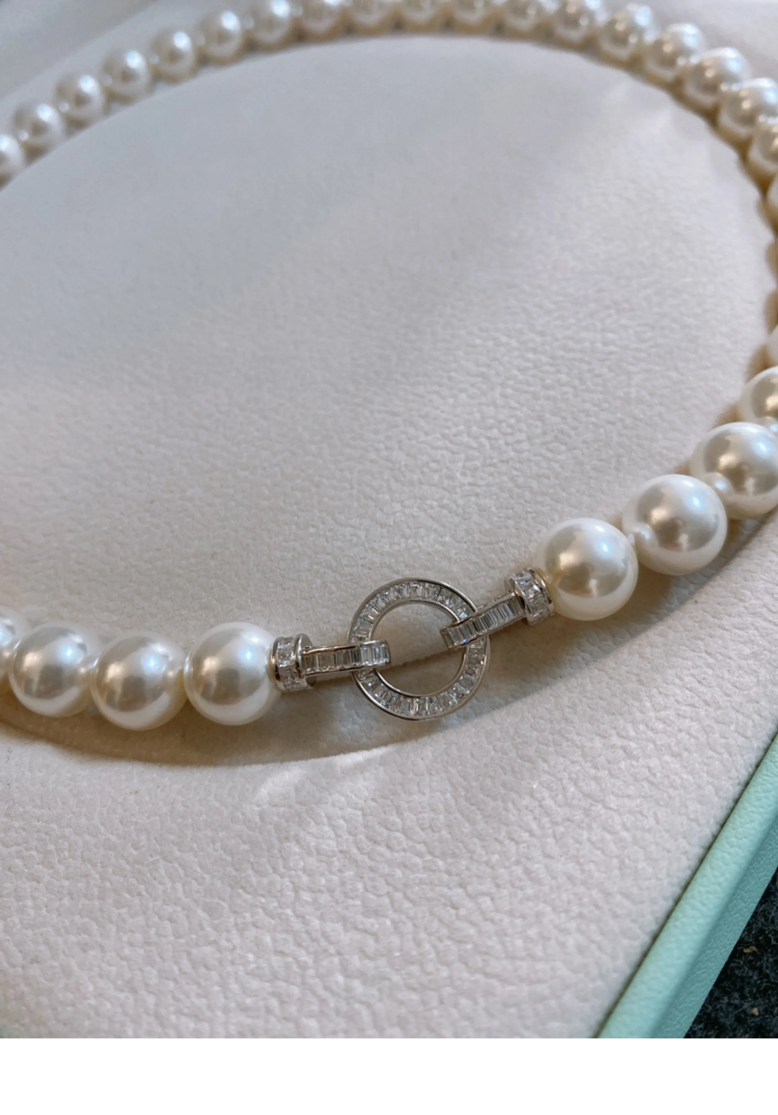 Lindo AAAA++9-10mm 10-11mm Nat - Pearl Trim Chain avaliação e preço