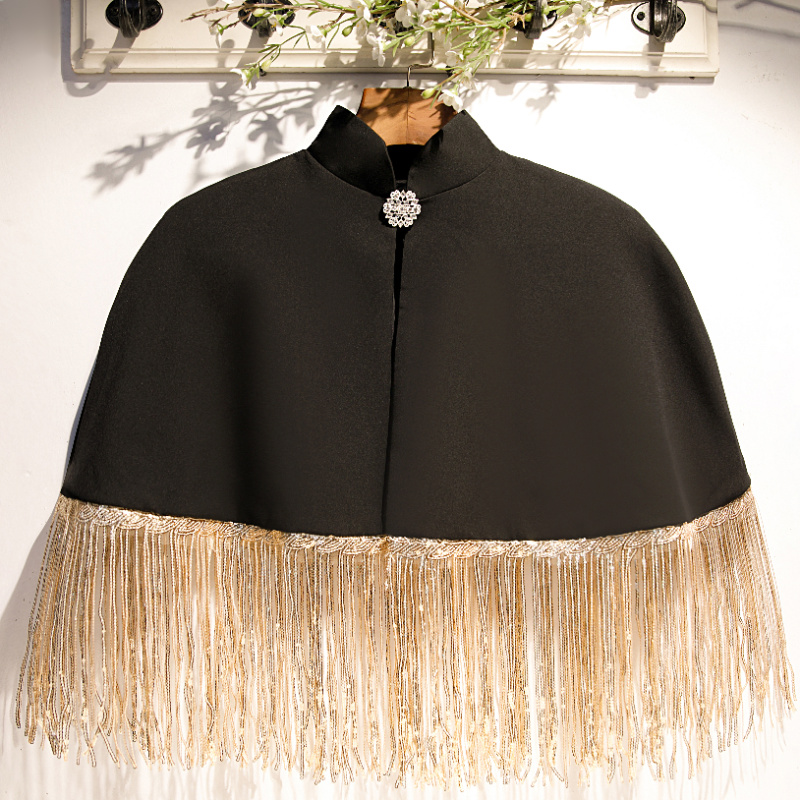 Primavera verão feminino preto - Tassel Fringe Trim avaliação e preço